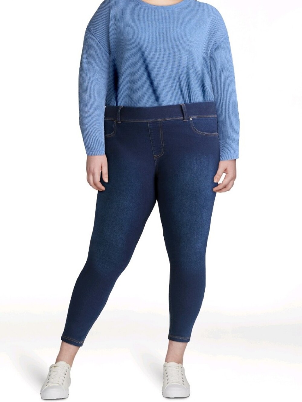 TERRA & SKY WOMEN'S PLUS HIGH RISE SKINNY JEGGING
